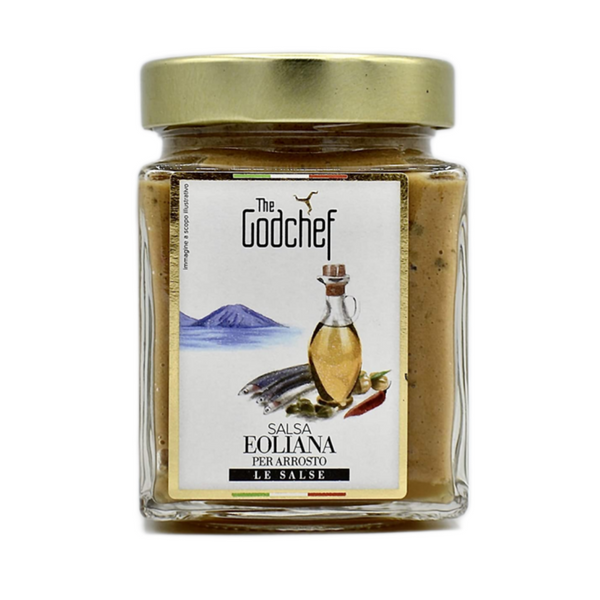 Godchef - AEOLIAN SAUCE FOR ROASTED MEAT OR FISH WITH ANCHOVIES AND CAPERS - SALSA EOLIANA PER ARROSTO